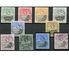 SG72-81. 1912 Set of 10. Superb used...