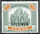 SG80s. 1899 $25 Green and orange 'SPECIMEN'. Brilliant U/M mint.