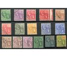 SG86-101. 1922 Set of 16. Very fine used...