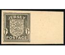 1941. 1d Plate proof in black on thick card...