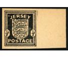 1941. 1/2d Plate proof in black. Sheet marginal...