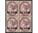 SG2. 1888 1d Deep purple. Brilliant fresh mint block, 3 U/M...