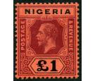 SG12. 1914 £1 Deep purple and black/red. Superb fresh well cent