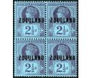 SG4. 1891 2 1/2d Purple/blue. Brilliant fresh mint block, 3 U/M.