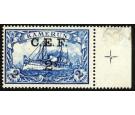 SG B11a. 1915 2s on 2m Blue. 'S' Inverted. Superb fresh sheet ma