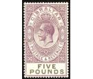 SG108. 1925 £5 Violet and black. Superb mint with beautiful col