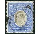 SG67. 1903 £10 Grey and blue. Choice brilliant fine used...