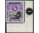 SG8. 1922 3/- Black and violet. Brilliant fresh U/M corner plate