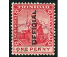 SG O9b. 1909 1d Rose-red. 'OFFICIAL'. 'Overprint Vertical'. Supe