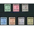 SG1s-7s. 1886 Set of 7 'SPECIMEN'. Very fine fresh mint...