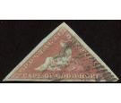 SG1a. 1853 1d Deep brick-red. Choice superb fine used...