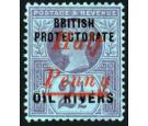 SG21. 1893 1/2d on 2 1/2d Purple/blue. Superb fresh mint...