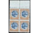 SG342. 1904 4d Blue and chestnut/bluish. 'Mixed Perfs'. Brillian