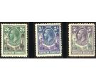 SG12-14. 1925 2/6 to 5/- (3 values). Superb mint...