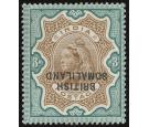 SG23a. 1903 3r Brown and green. 'Overprint Double, Both Inverted