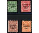 SG67a-70a. 1923 Set of 4. Long '1' in '1922'. All brilliant fres