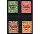 SG67a-70a. 1923 Set of 4. Long '1' in '1922'. Superb used...