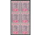 SG21a. 1894 1d Dull mauve and carmine. Shaved 'Z'. Brilliant fre