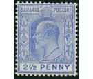 SG73w. 1907 2 1/2d Ultramarine. 'Watermark Inverted'. Superb min