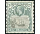 SG100a. 1923 2d Grey and slate. 'Broken Mainmast'. Superb mint..