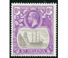 SG105b. 1923 8d Grey and bright violet. 'Torn Flag'. Superb fres