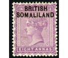 SG8a. 1903 8a Dull mauve. 'BR1TISH' for 'BRITISH'. Superb fresh 