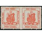 SG1a. 1884 1d Red. 'Imperforate Between, Horizontal Pair'. Super