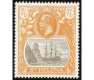 SG111. 1922 7/6 Grey-brown and yellow-orange. Superb perfectly c