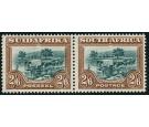SG37. 1927 2/6 Green and brown. Superb U/M mint pair...