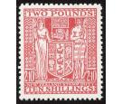 SG F207. 1951 £2-10-0 Red. Brilliant fresh U/M mint...