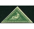 SG8b. 1859 1/- Deep dark green. Superb fresh mint...