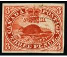 SG18. 1857 3d Red Very fine used with large margins all sides...