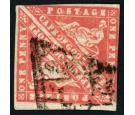 SG13a. 1861 1d Carmine. Very fine used pair...