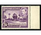 SG317a. 1951 $1 Bright violet. Superb fresh U/M mint marginal...