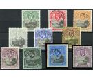 SG72-81. 1912 Set of 10. Superb used...