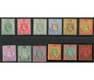 SG33-44. 1907 Set of 12. Superb fresh mint...