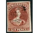 SG99. 1864 6d Red-brown. Superb fine used...