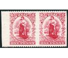 SG303a. 1902. 1d Carmine. 'Imperforate Between'. Superb fresh sh