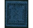 SG123. 1862 4c Black on blue. Very fine fresh mint...