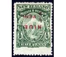 SG3b. 1902 1/2d green 'Surcharge Inverted'. Very fine fresh mint