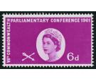 SG629a. 1961 6d Purple and gold. 'Gold Omitted'. U/M mint...