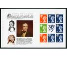 SG S55la. 1989 'The Scots Connection'. Booklet Pane 'Imperforate