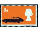 SG702a. 1966 6d Multicoloured. 'Red (Mini cars) Omitted'. Brilli