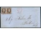 SG1. 1849 Entire from St. Louis to New York...