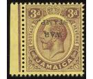 SG72aa. 1916 3d Purple/lemon. 'Overprint Inverted'. Superb fresh