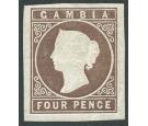 SG2. 1871 4d Pale brown. Superb fresh mint...