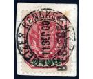 SG2. 1900 1d Rose-red and green. Superb used on piece...