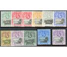 SG72-81 (inc.SG73a). 1912 Set superb fresh mint, 3/- U/M...