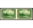 SG281 Variety. 1928 10c Green 'Imperforate Vertically, Horizonta