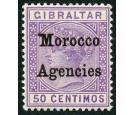 SG14b. 1899 50c Bright lilac. Broad top to 'M'. Superb fresh min